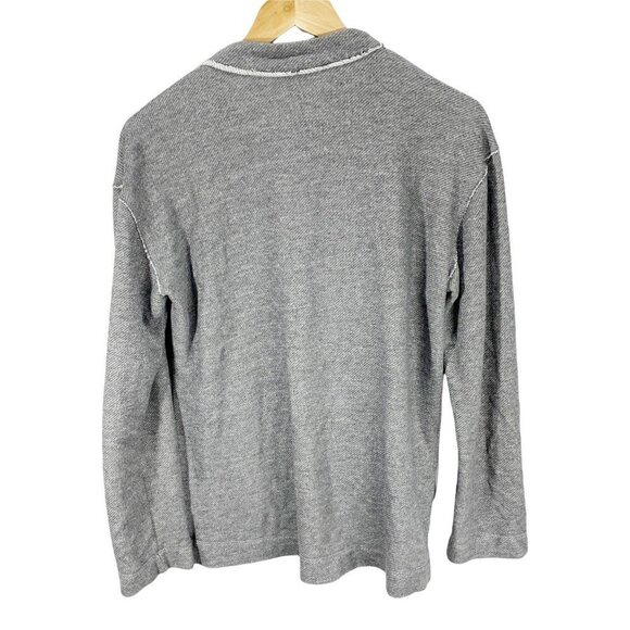 Bordeaux Womens Cardigan Sweater Gray Heathered Long Sleeve Open Front Pockets S - Picture 2 of 5